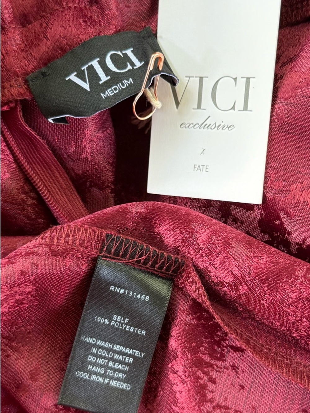🦋 Vici Strapless Lace Mermaid Gown - Burgundy - Picture 10 of 15